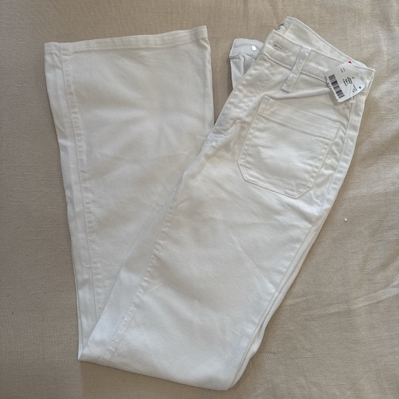 Universal Thread Ivory Wide Leg Jeans - Picture 1 of 5